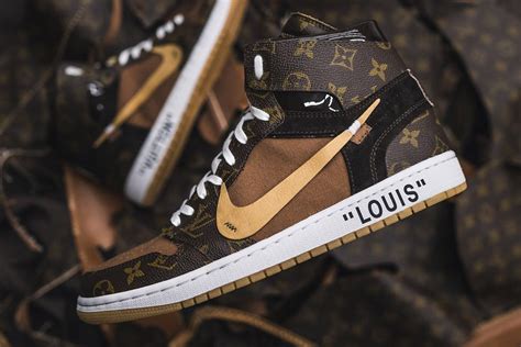 louis vuitton x off-white x air jordan 1 customs|Louis Vuitton jordan 1s.